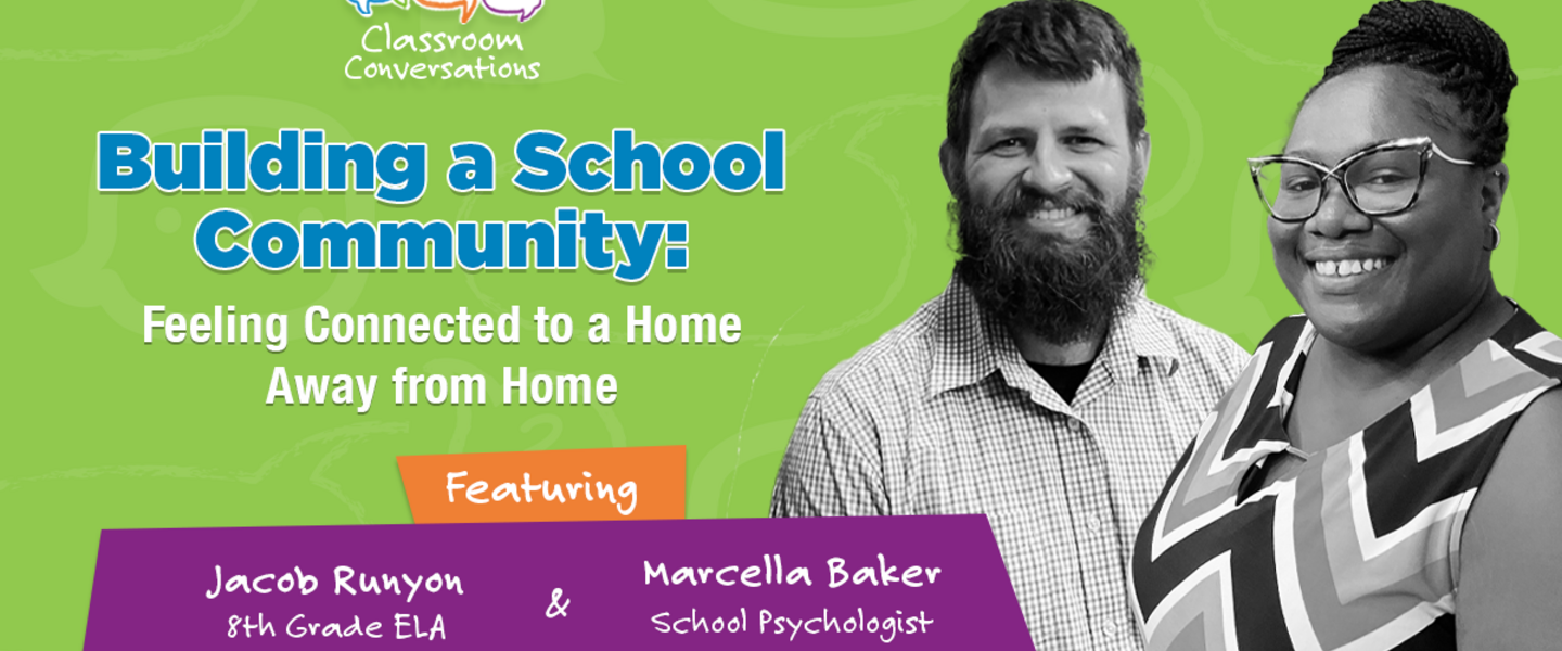 Jacob Runyon and Marcella Baker in Classroom Conversations