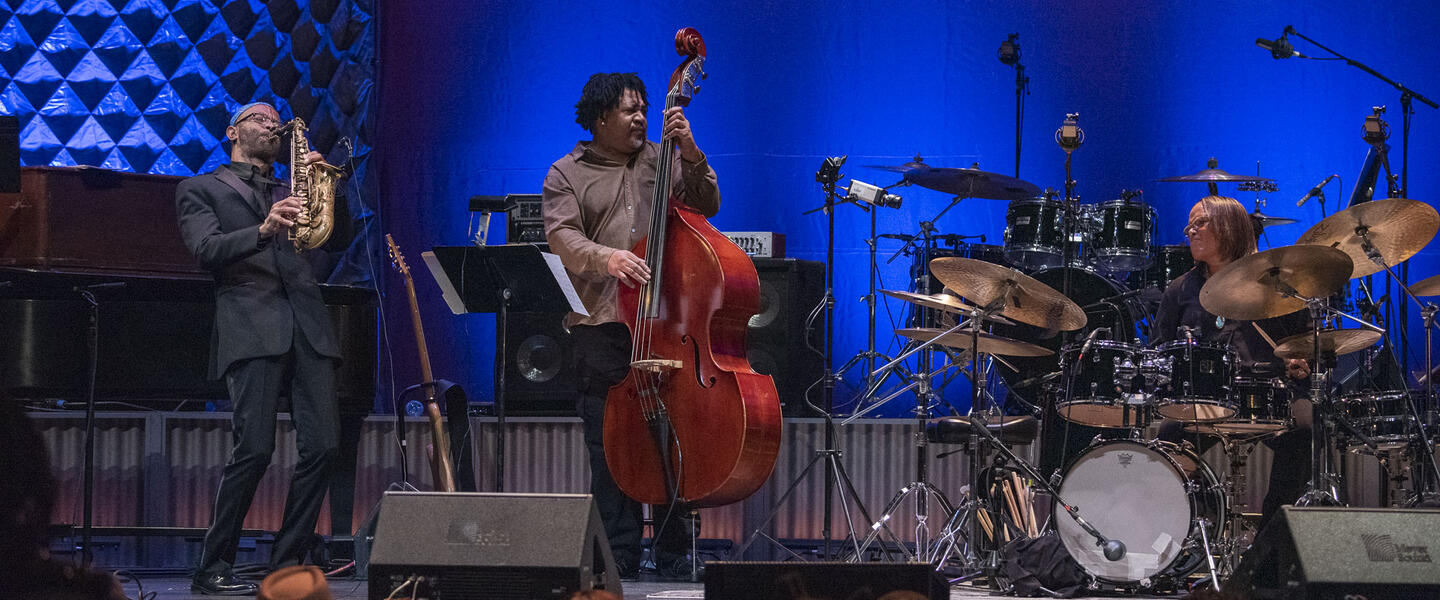 10. (l to r) Kenny Garrett, James Genus, Terri Lyne Carrington Perform