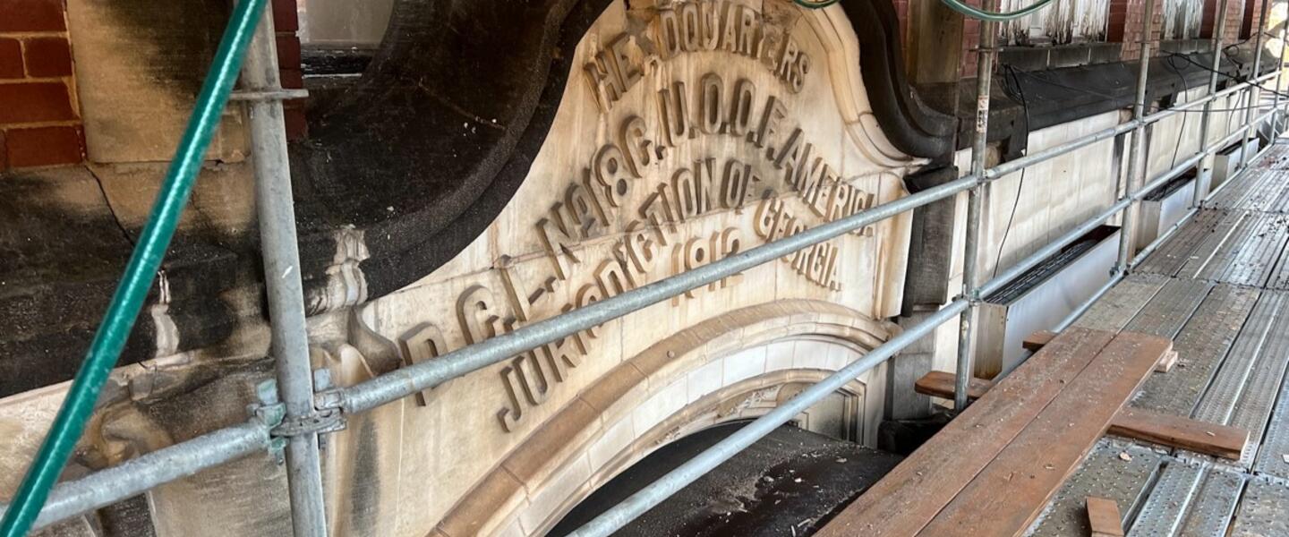 The Odd Fellows Building is being renovated and repurposed by a Savannah restoration company.