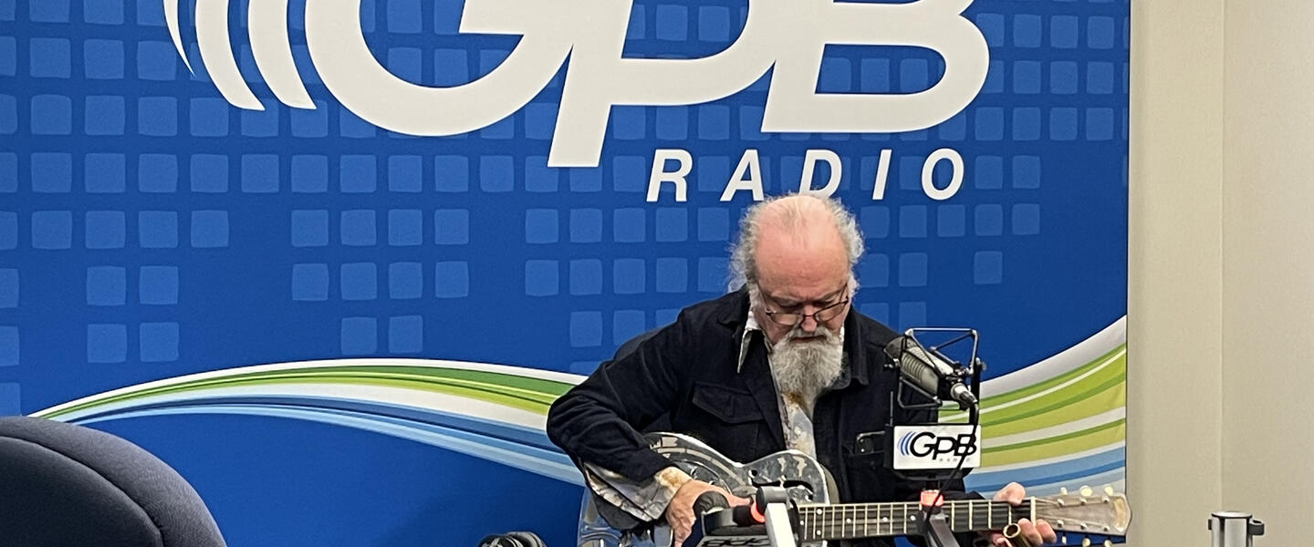 Tinsley Ellis in the GPB Radio Studios