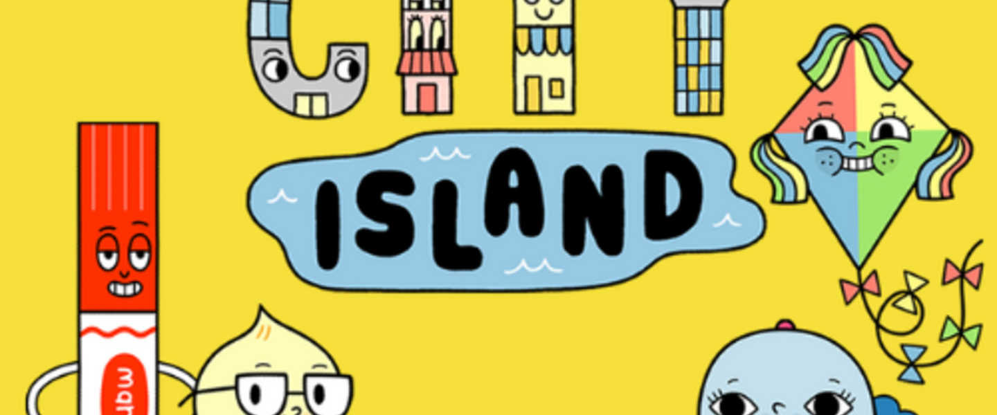 PBS KIDS CITY ISLAND characters are smiling