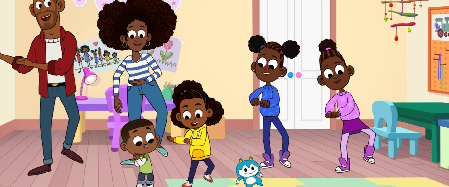The Loops family does the Carrot Cake Dance together
