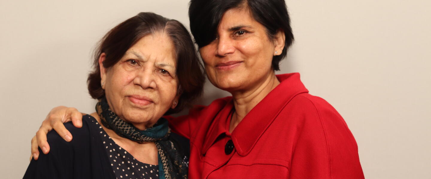 Monika Nikore (right) and her mother, Vimal Nikore (left).