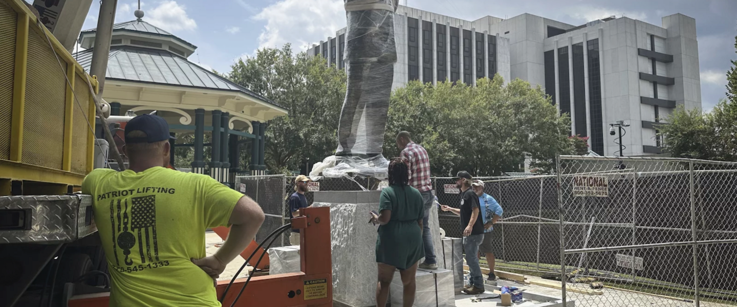 A statue of civil rights icon John Lewis is being unveiled this weekend in Decatur