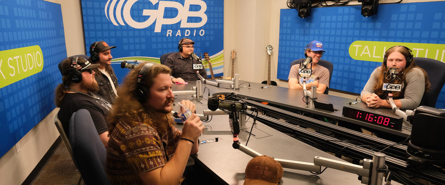 The Georgia Thunderbolts in the GPB Radio studio