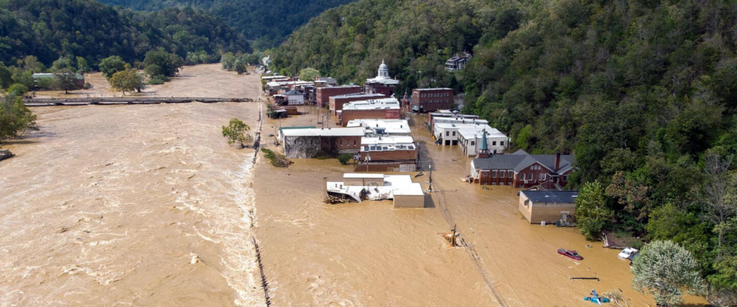 Marshall, North Carolina, subsumed by the French Broad River