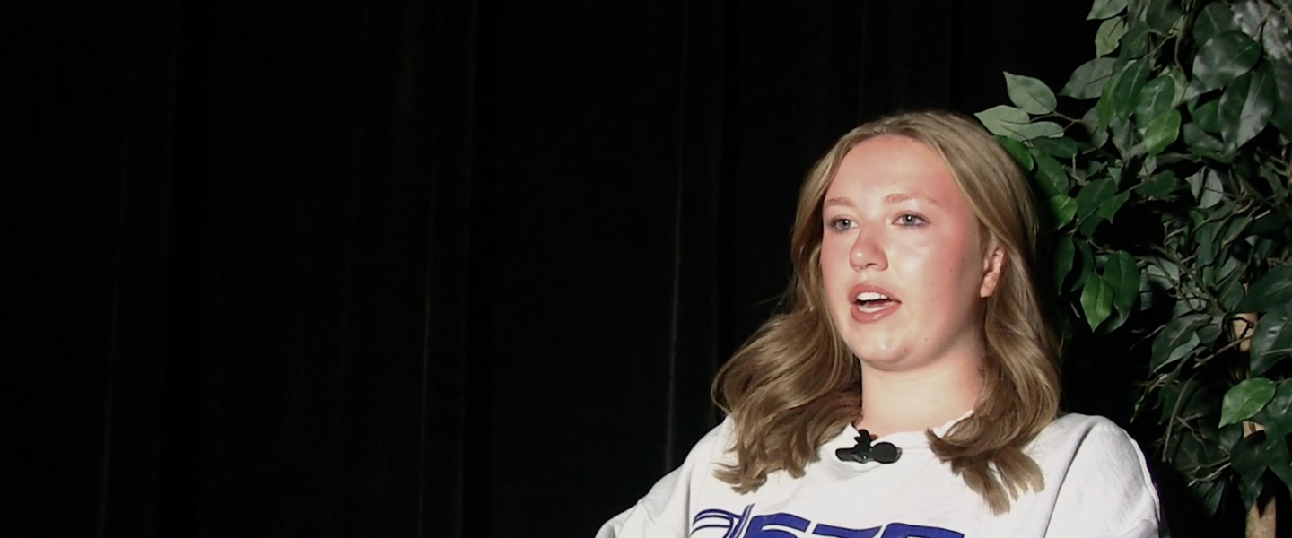 Harrison High School student Ella Thidemann shares how her leadership in ROTC, from freshman class leader to public affairs officer, helps the underclassmen stay motivated within ROTC. Screenshot