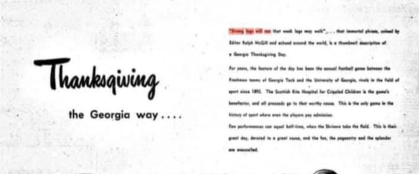 Thanksgiving: The Georgia Way in Rich's