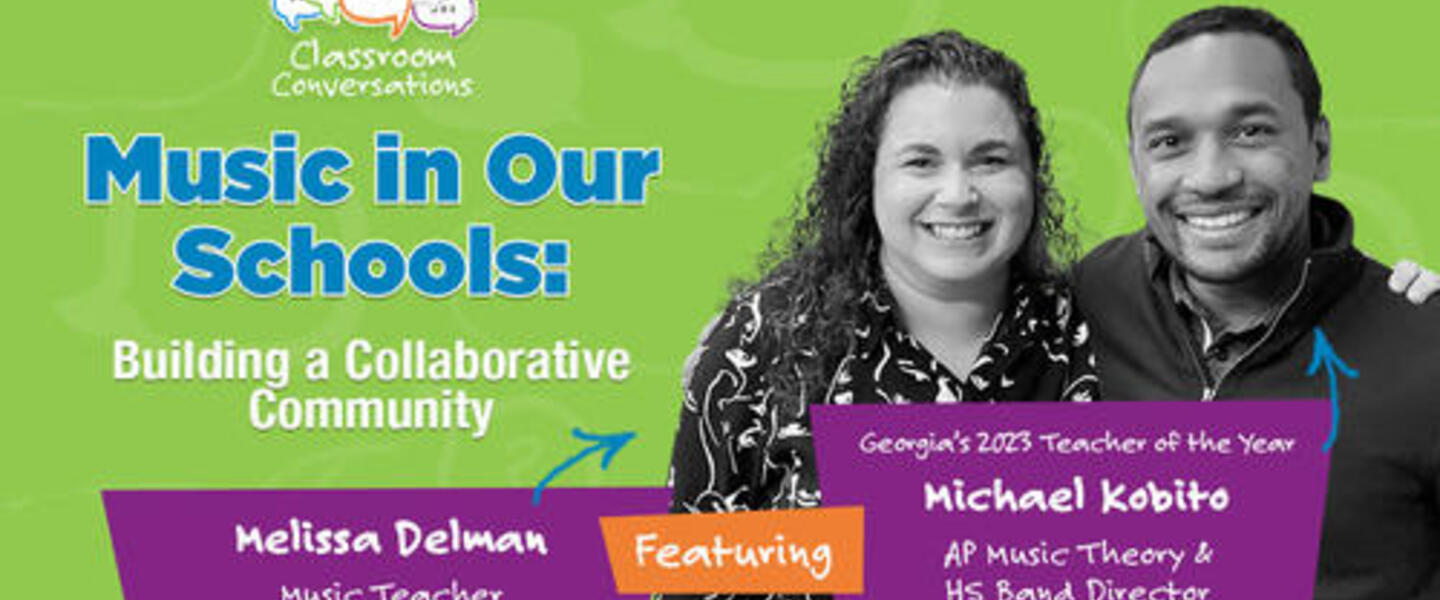 Melissa Delman and Michael Kobito in Classroom Conversations