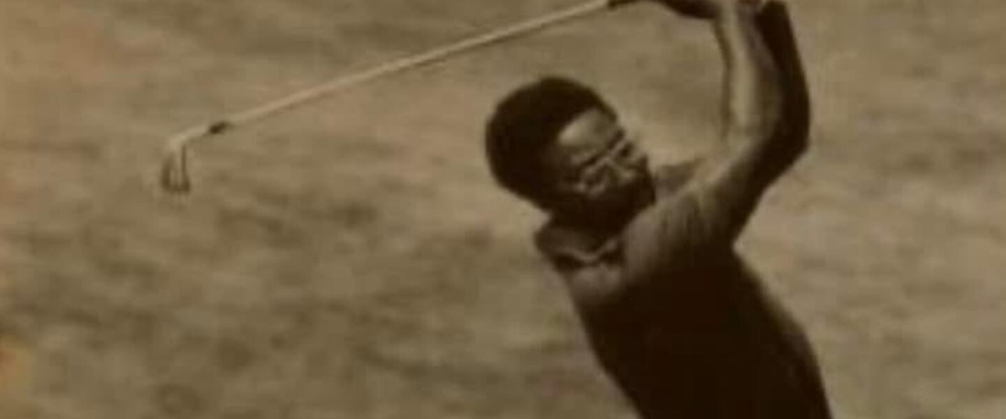 George Johnson plays in the 1963 US Open