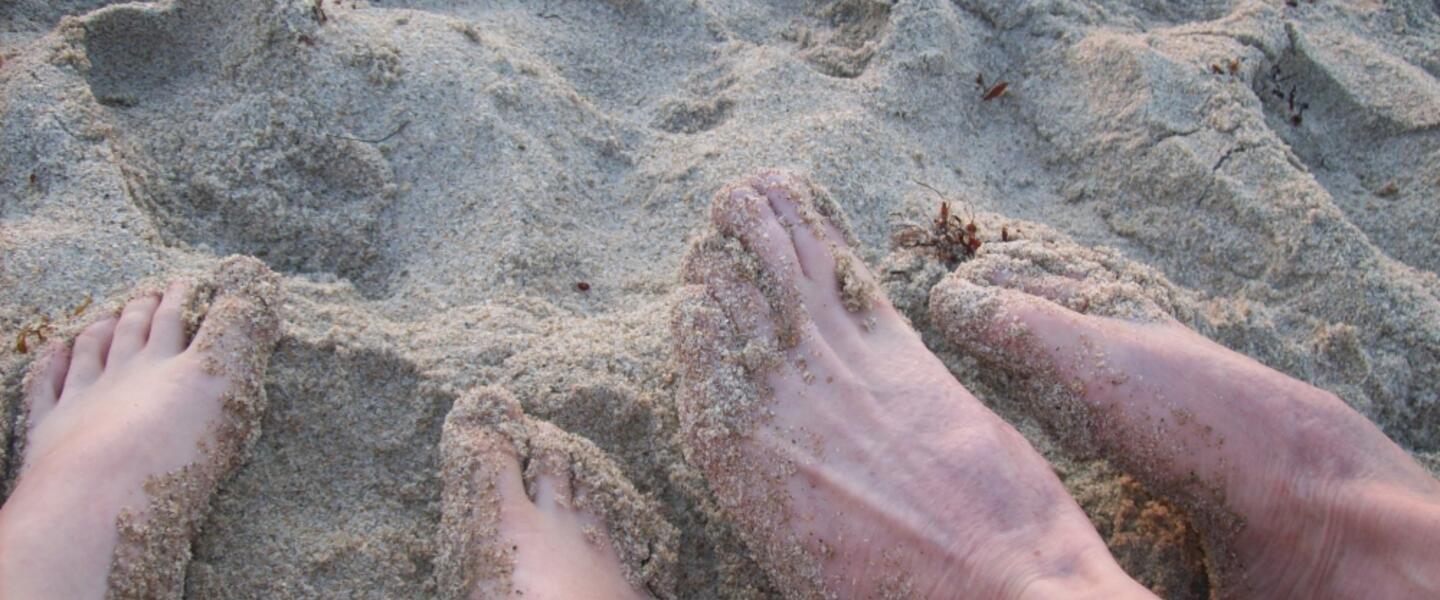 A tender memory of feet in the sand with my son! A tender memory of feet in the sand with my son!