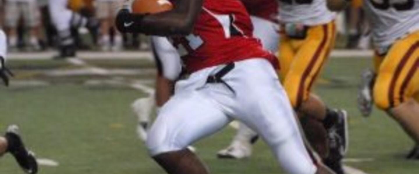 Dante Sawyer and North Gwinnett will try to run past neighborhood rival Collins Hill tonight in Suwannee. Photo by Jon Barash.
