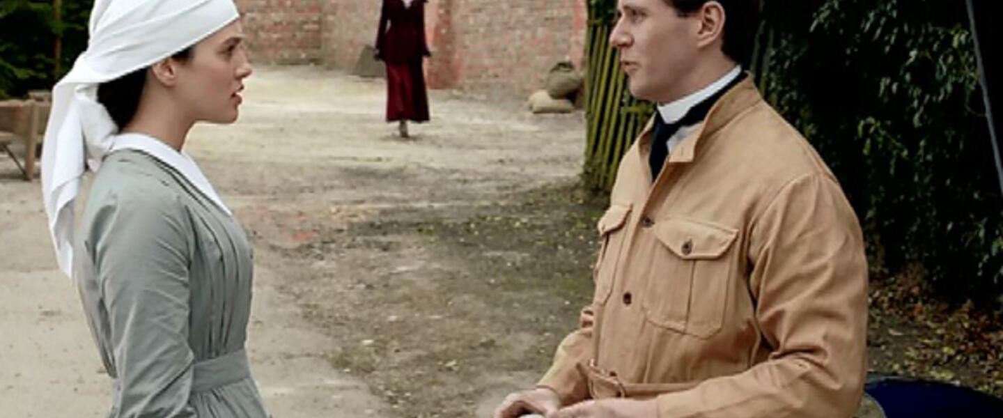 Even Iron Man loves Downton Abbey! Sybl and Branson's early courtship plays in a scene in Iron Man 3. Even Iron Man loves Downton Abbey! Sybl and Branson's early courtship plays in a scene in Iron Man 3.