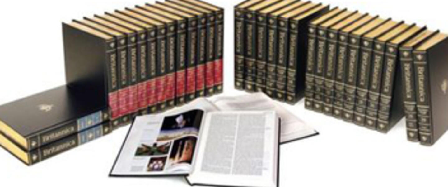 A new Encyclopædia Britannica print set will no longer be published. Photo courtesy NPR. A new Encyclopædia Britannica print set will no longer be published. Photo courtesy NPR.