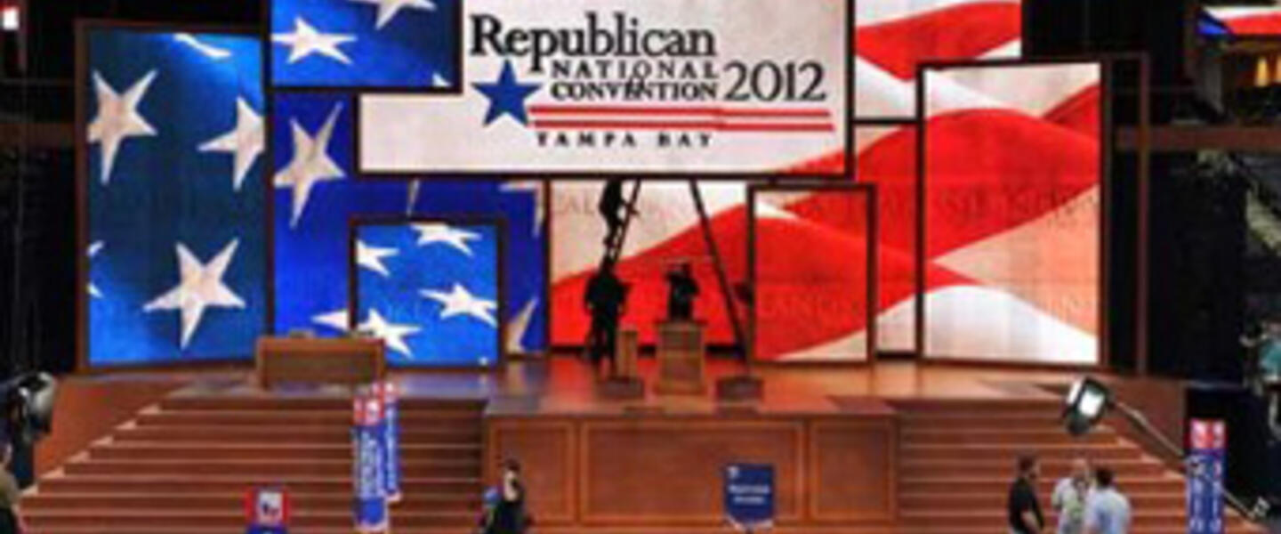 Behind the scenes at the Republican Presidential Convention. Behind the scenes at the Republican Presidential Convention.