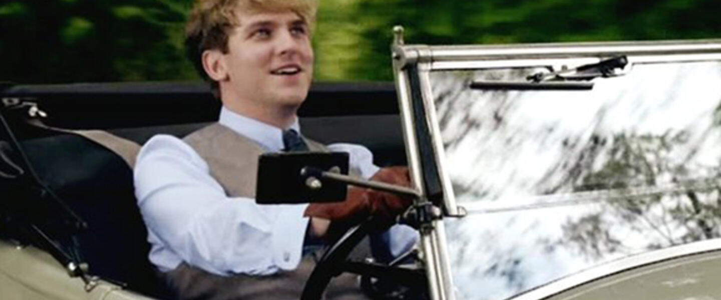 Poor Cousin Matthew! Little did he know that his happiness would be cut short in a car accident. (Courtesy Radio Times.) Poor Cousin Matthew! Little did he know that his happiness would be cut short in a car accident. (Courtesy Radio Times.)