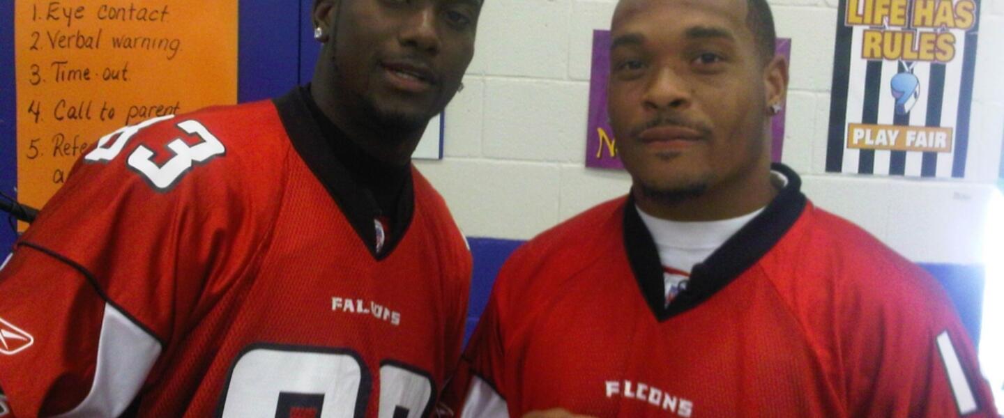Atlanta Falcons Harry Douglas and Eric Weems Atlanta Falcons Harry Douglas and Eric Weems