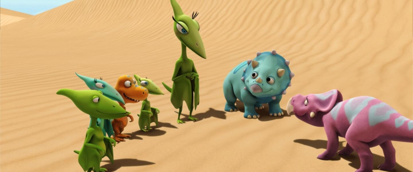 Mom and kids experience their first earthquake. (IMAGE: The Jim Henson Company. All rights reserved.) Mom and kids experience their first earthquake. (IMAGE: The Jim Henson Company. All rights reserved.)
