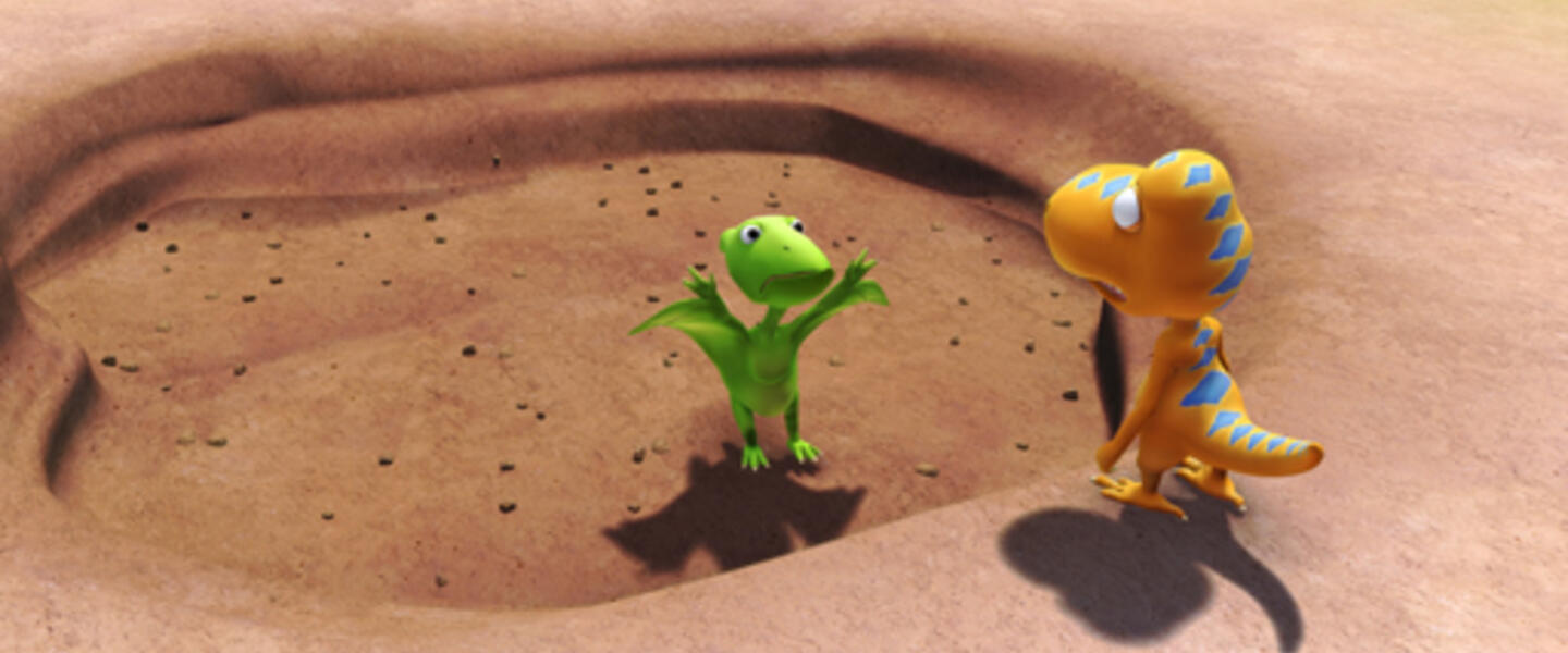 Don and Buddy discover that the weather's been very dry lately. (IMAGE: The Jim Henson Company. All Rights Reserved.)