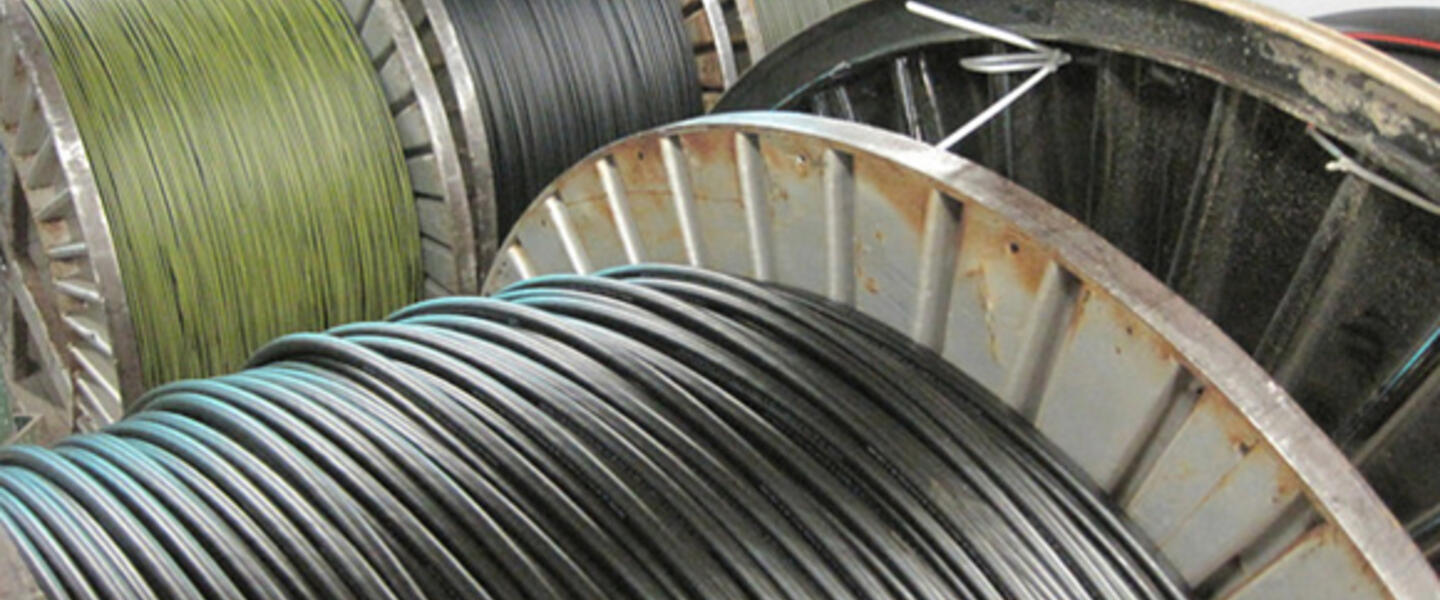 Wire drums at Southwire's factory in Carrollton, Ga. (Photo by Fast Forward) Wire drums at Southwire's factory in Carrollton, Ga. (Photo by Fast Forward)