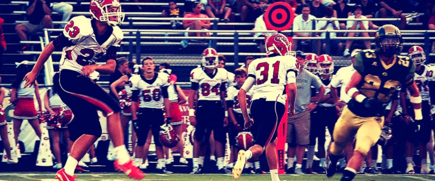 North Gwinnett punter Brad Harvey sets things in motion versus Grayson North Gwinnett punter Brad Harvey sets things in motion versus Grayson