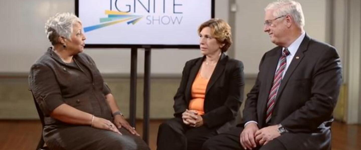 Brenda Welburn interviews President Randi Weingarten (AFT) and President Dennis Van Roekel (NEA) Brenda Welburn interviews President Randi Weingarten (AFT) and President Dennis Van Roekel (NEA)