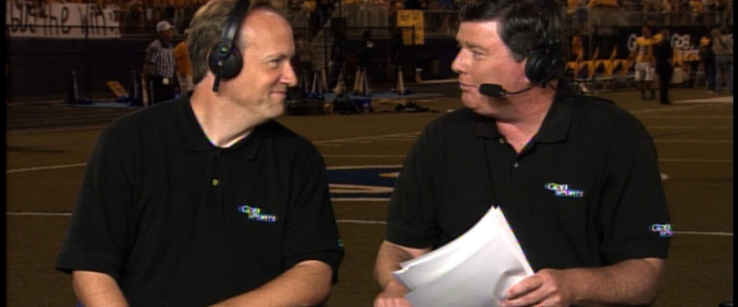 Jon Nelson and Mark Harmon on GPB's Football Fridays in Georgia Jon Nelson and Mark Harmon on GPB's Football Fridays in Georgia