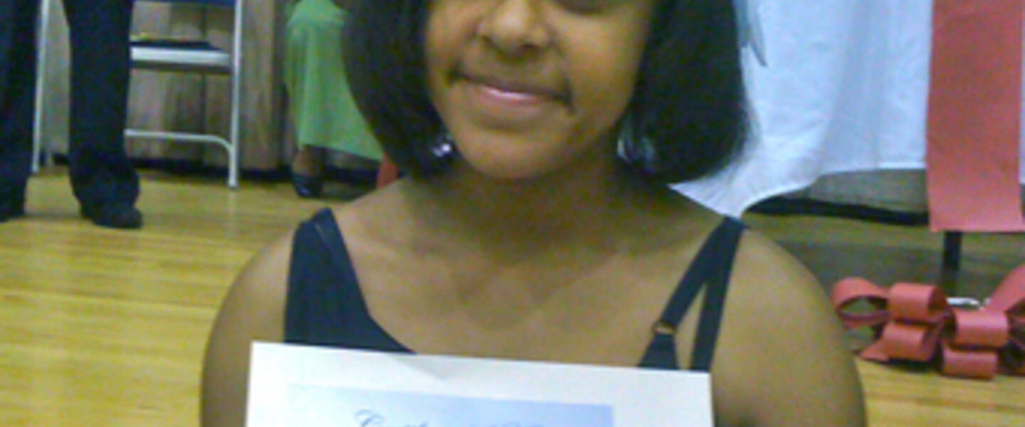 My goddaughter Machaela Goodbee shows off her honor roll certificate. Way to go Machaela! My goddaughter Machaela Goodbee shows off her honor roll certificate. Way to go Machaela!