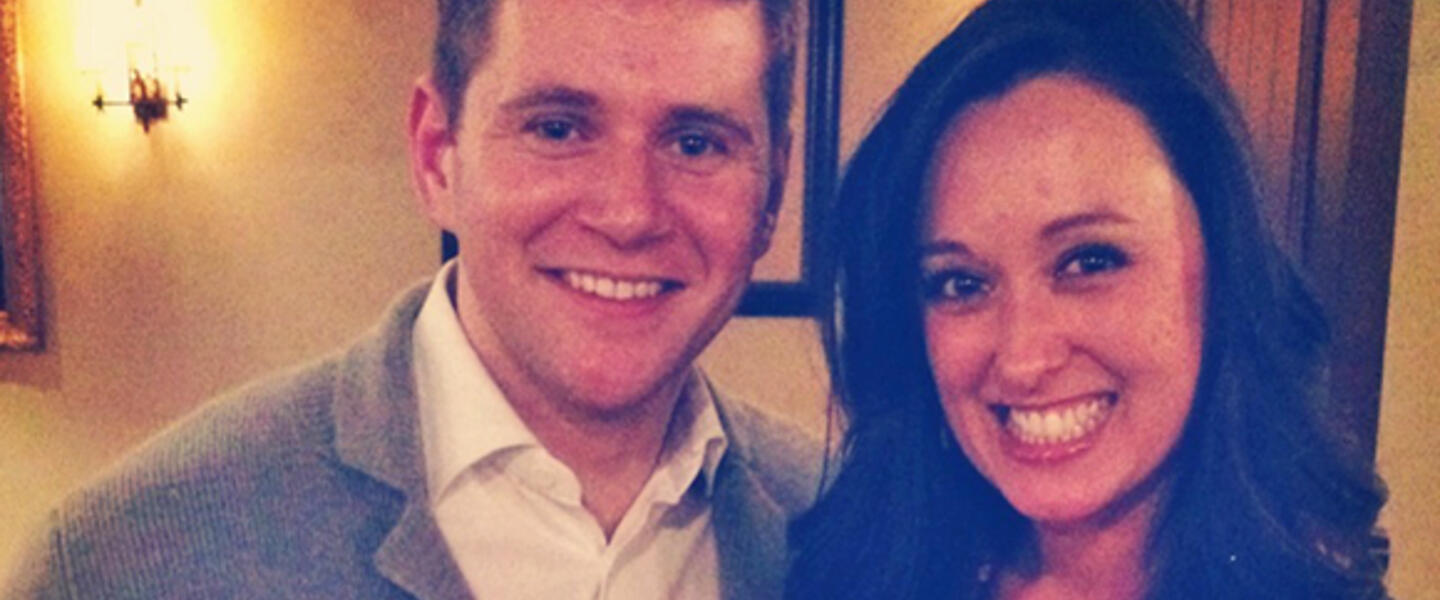 Meimi Hartman and Allen Leech at the Sea Island resort in Georgia. (Image courest Meimi Hartman.) Meimi Hartman and Allen Leech at the Sea Island resort in Georgia. (Image courest Meimi Hartman.)