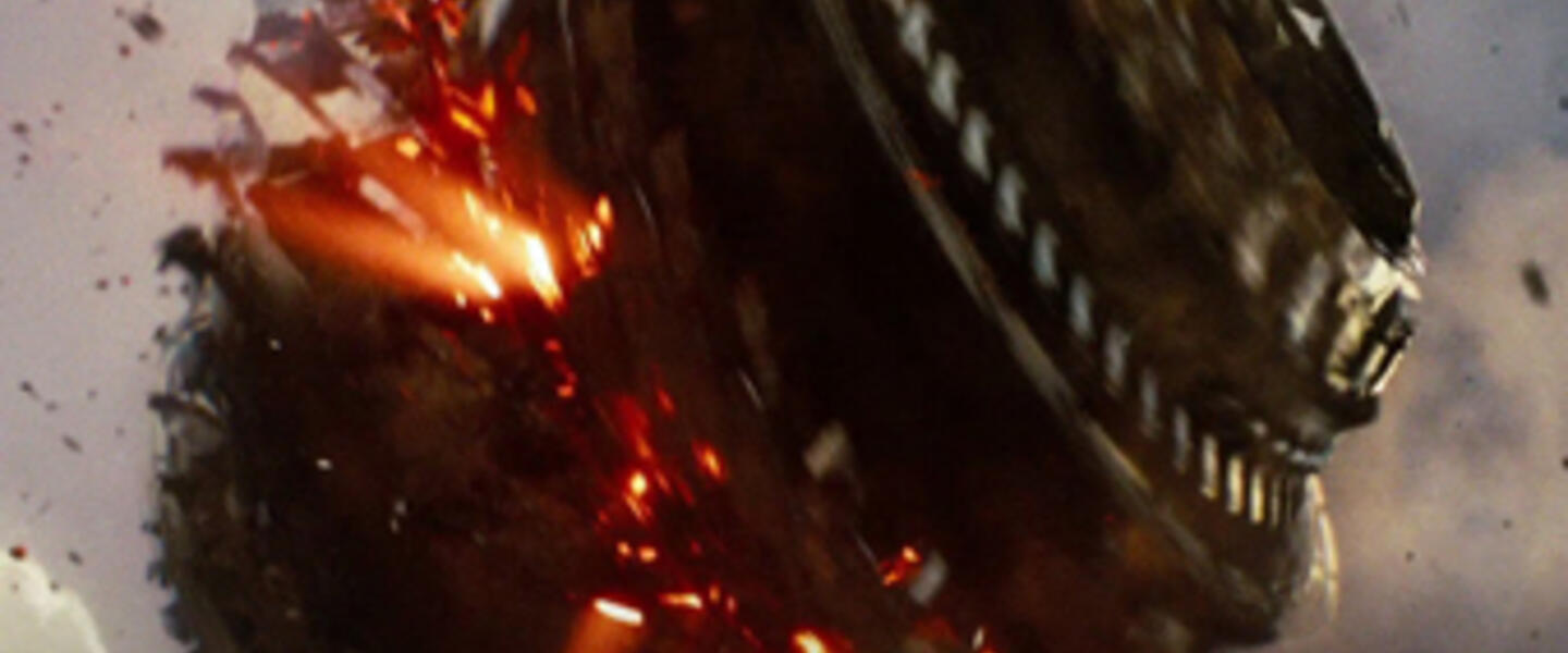 This is what the shredder from the movie "Battleship" looks like in fiction. Courtesy syfy.com This is what the shredder from the movie "Battleship" looks like in fiction. Courtesy syfy.com