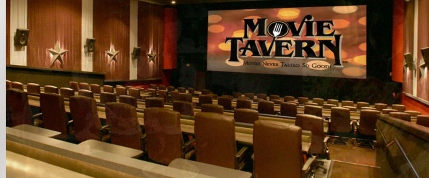 The Movie Tavern has three locations: Tucker, Suwanee, and Roswell The Movie Tavern has three locations: Tucker, Suwanee, and Roswell