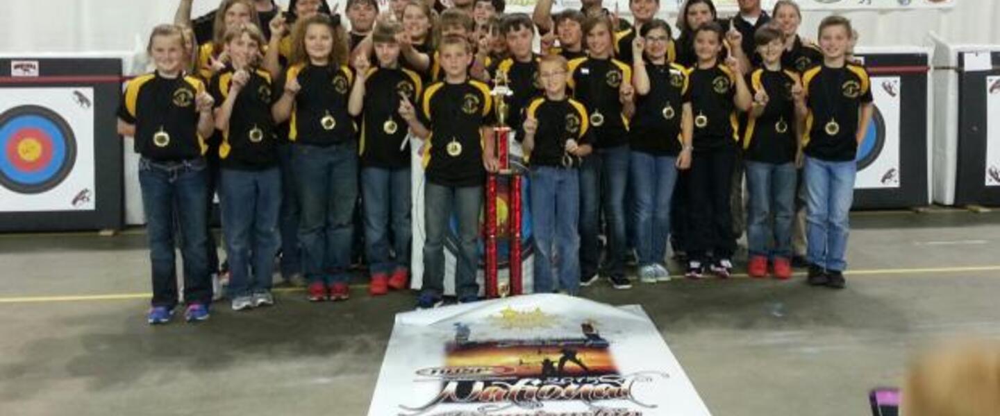 Woodlawn Elementary, Chatsworth, National Archery in the Schools Program champs (image via georgiawildlife.com) Woodlawn Elementary, Chatsworth, National Archery in the Schools Program champs (image via georgiawildlife.com)