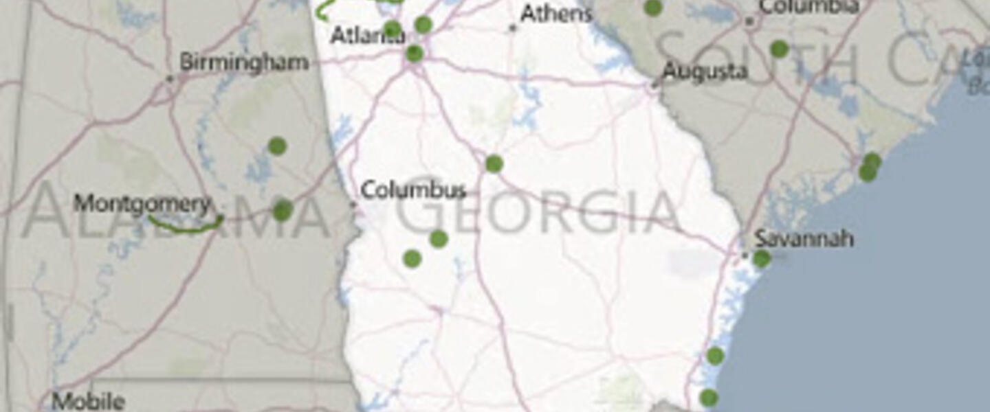 view of national parks in Georgia view of national parks in Georgia