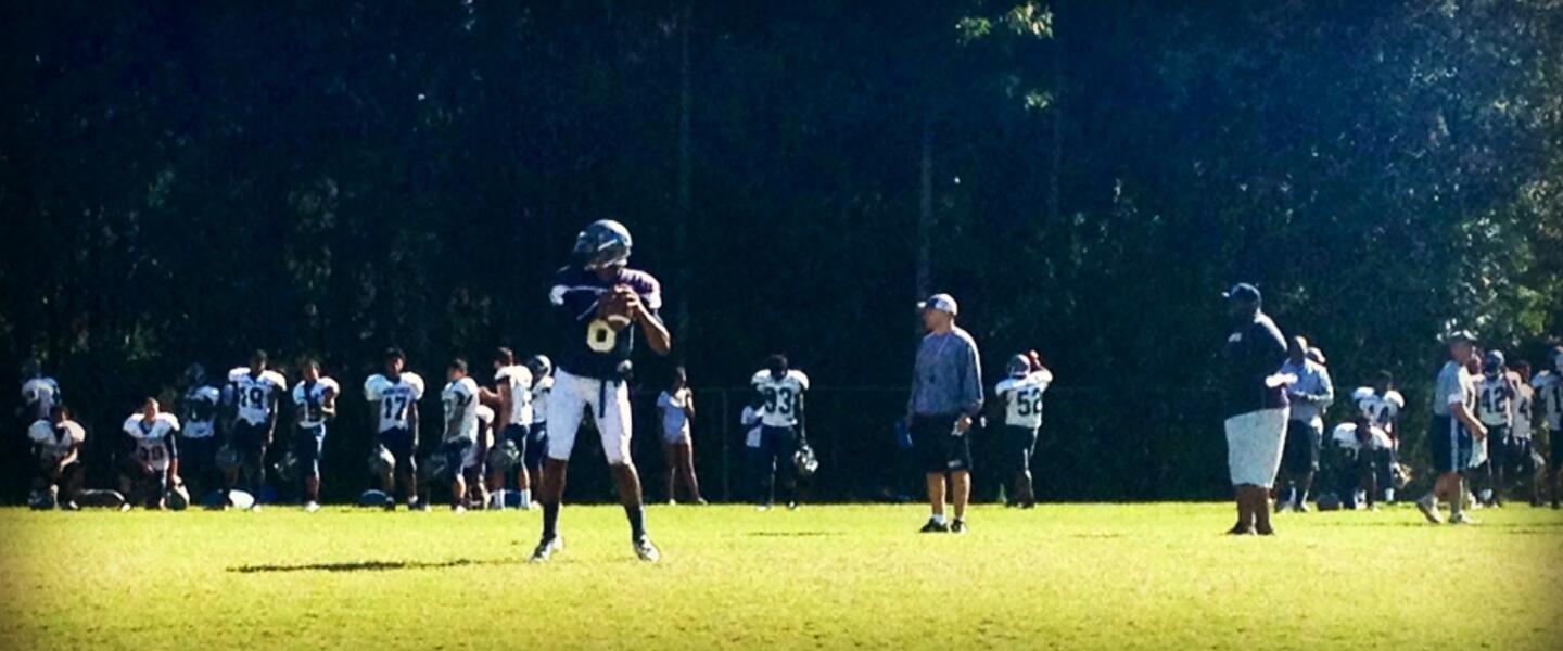 Norcross Sr. QB A.J. Bush has rounded into form over the last few weeks, leading the 6-2 Blue Devils to 5 straight victories. Norcross Sr. QB A.J. Bush has rounded into form over the last few weeks, leading the 6-2 Blue Devils to 5 straight victories.