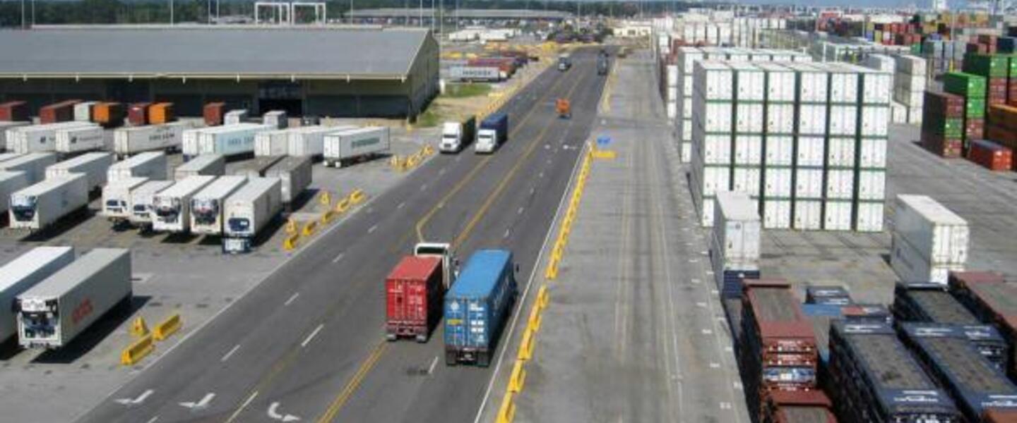 The DeLoach Connector is estimated to have 8,000 trucks transporting goods daily.