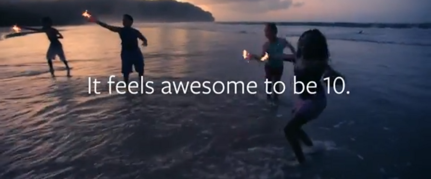 Facebook's video tribute to the exuberance of 10th birthdays. Facebook's video tribute to the exuberance of 10th birthdays.