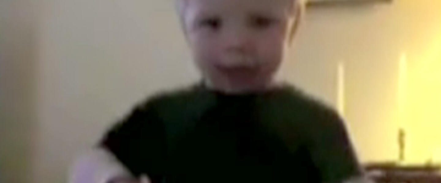 A screenshot of Spencer's winning Curious George Dance contest moves. A screenshot of Spencer's winning Curious George Dance contest moves.