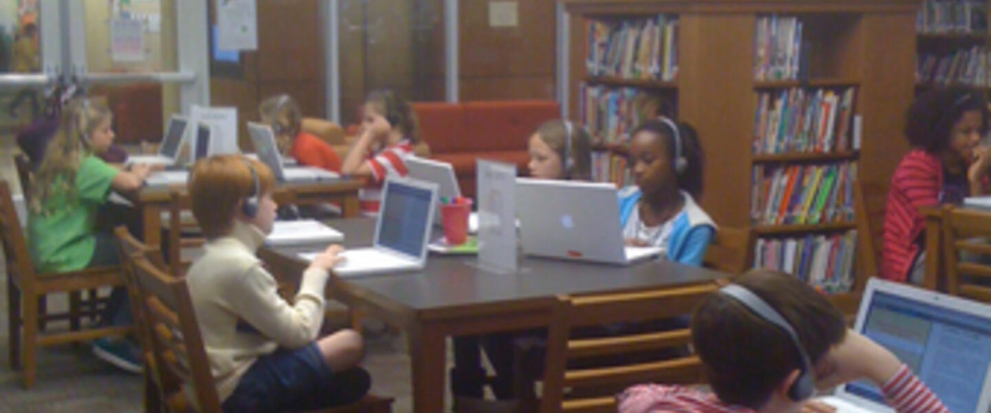 Students at 4/5 Academy measure their academic progress using programs on Macbooks. Students at 4/5 Academy measure their academic progress using programs on Macbooks.