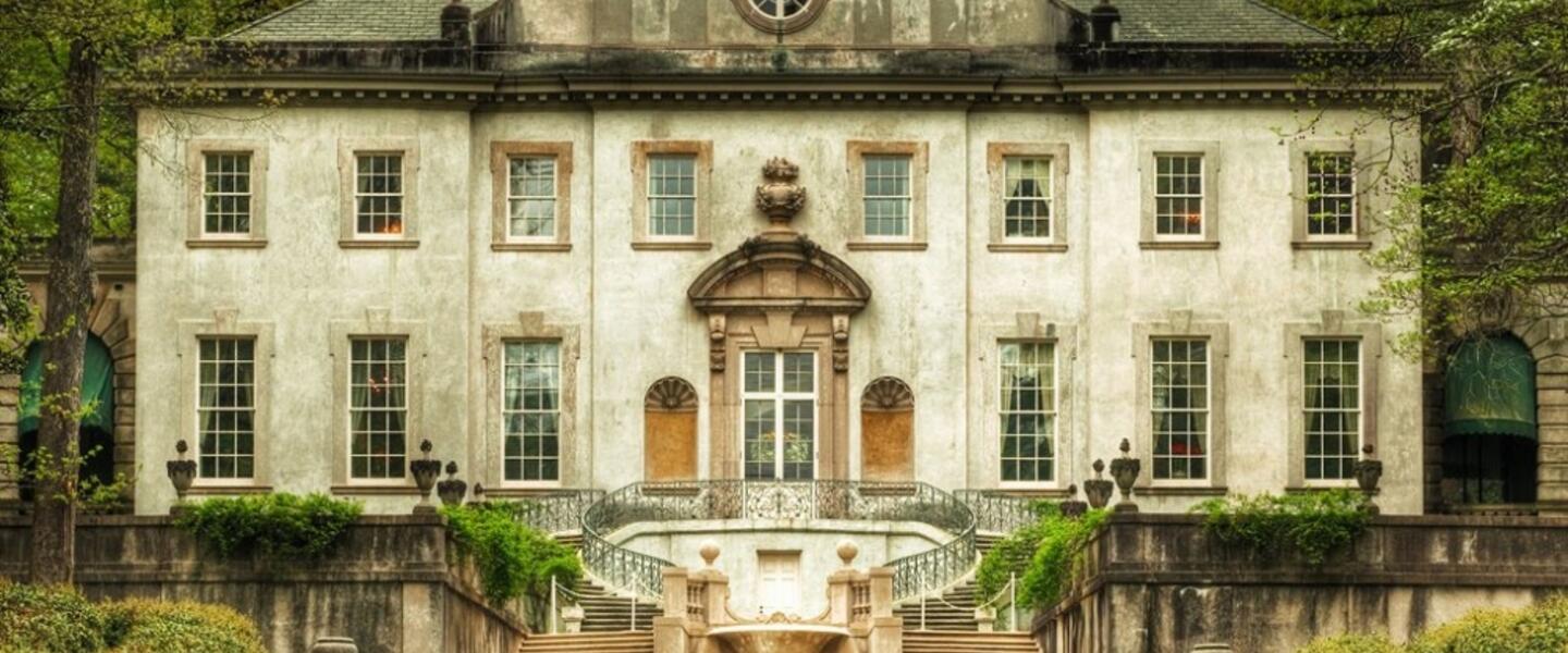 The Swan House was featured in The Hunger Games: Catching Fire The Swan House was featured in The Hunger Games: Catching Fire