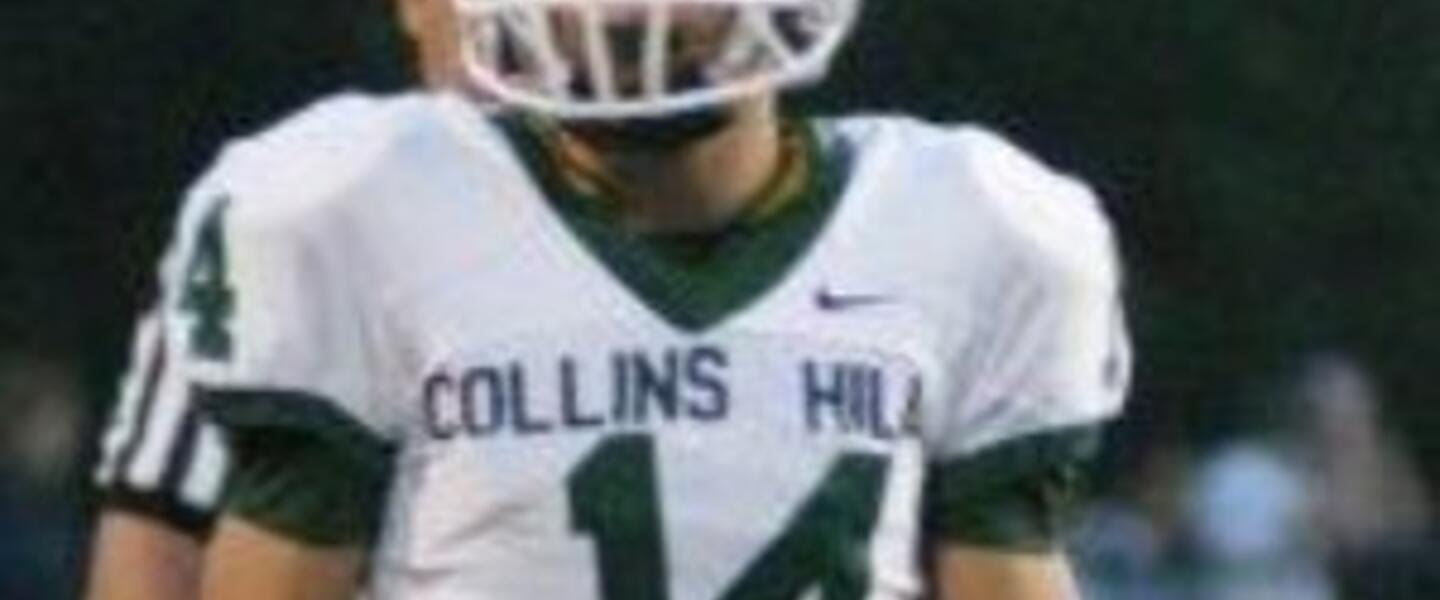 Collins Hill quarterback Taylor Heiicke leads his team into the playoffs tonight. Photo courtesy Brett Heinicke Collins Hill quarterback Taylor Heiicke leads his team into the playoffs tonight. Photo courtesy Brett Heinicke