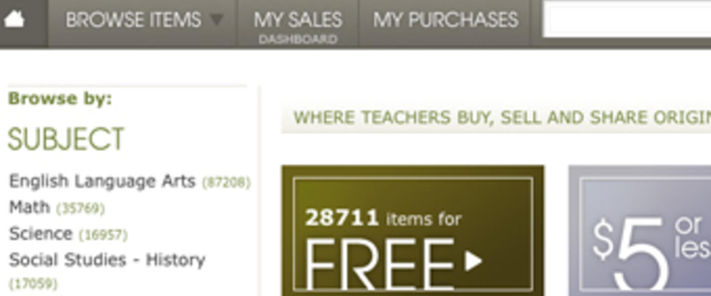 TeachersPayTeachers is a online marketplace where educators can submit and buy lesson plans and materials from each other. TeachersPayTeachers is a online marketplace where educators can submit and buy lesson plans and materials from each other.