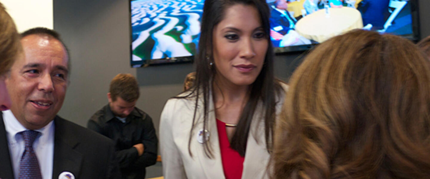 2014 Georgia Teacher of the Year, Amanda Miliner, attends the Get Georgia Reading event. (Photo by Rosemary Jean-Louis). 2014 Georgia Teacher of the Year, Amanda Miliner, attends the Get Georgia Reading event. (Photo by Rosemary Jean-Louis).
