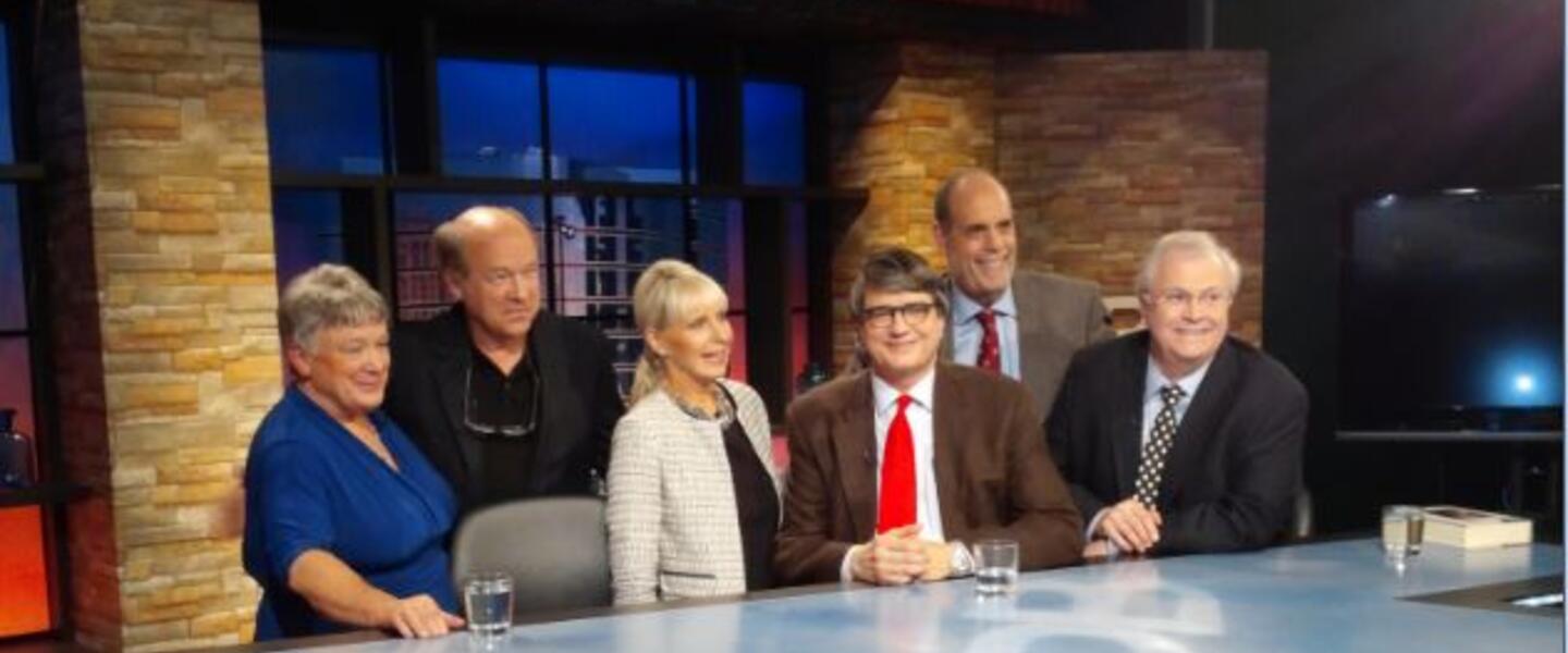 (Left to Right) Peggy Rusk Smith, Rich Rusk, Bobbie Battista, Don Johnson, Bill Nigut, and Tom Johnson (Left to Right) Peggy Rusk Smith, Rich Rusk, Bobbie Battista, Don Johnson, Bill Nigut, and Tom Johnson