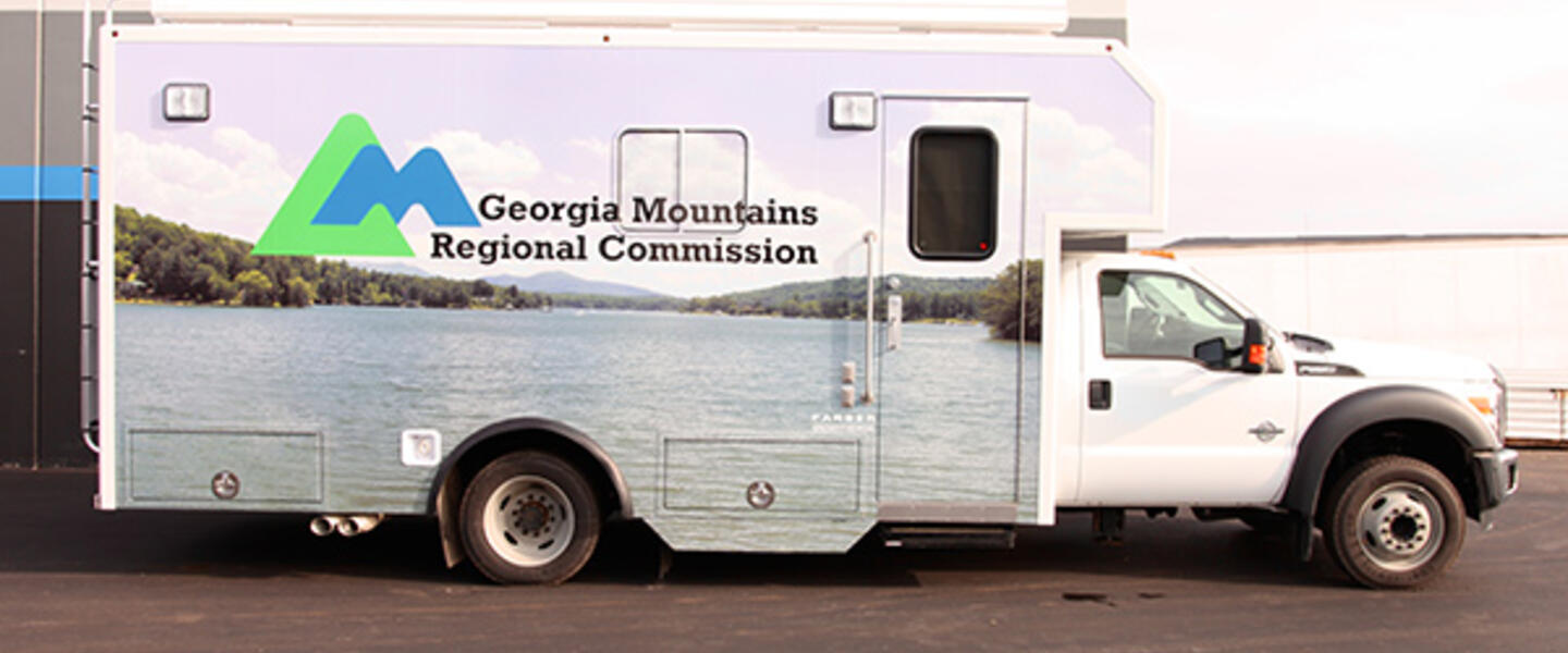 The Georgia Mountains Regional Commission Mobile Training Unit will be the Cumming Library for the next 3 months.