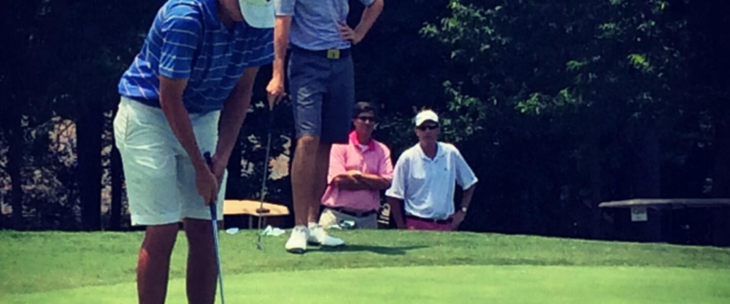 Robert Mize plays his way to champion status at the GSGA Amateur Championship at the Idle Hour Club in Macon, Georgia. Robert Mize plays his way to champion status at the GSGA Amateur Championship at the Idle Hour Club in Macon, Georgia.
