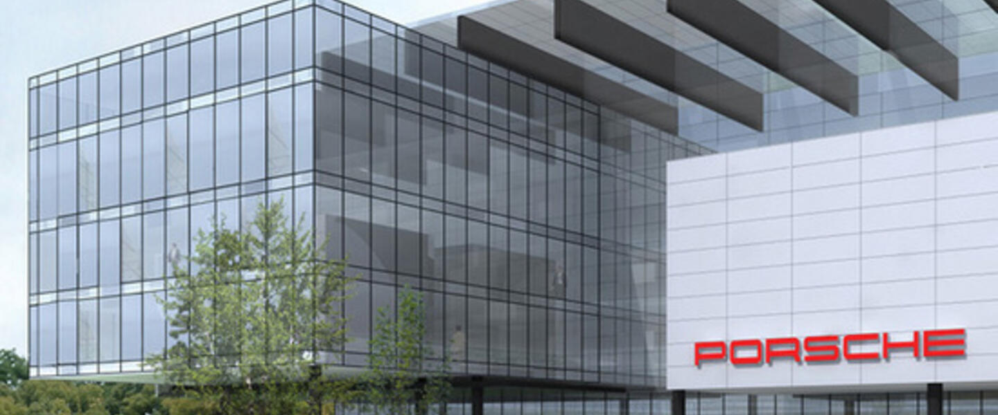 The Porsche HQ should be completed by the end of the year. The Porsche HQ should be completed by the end of the year.