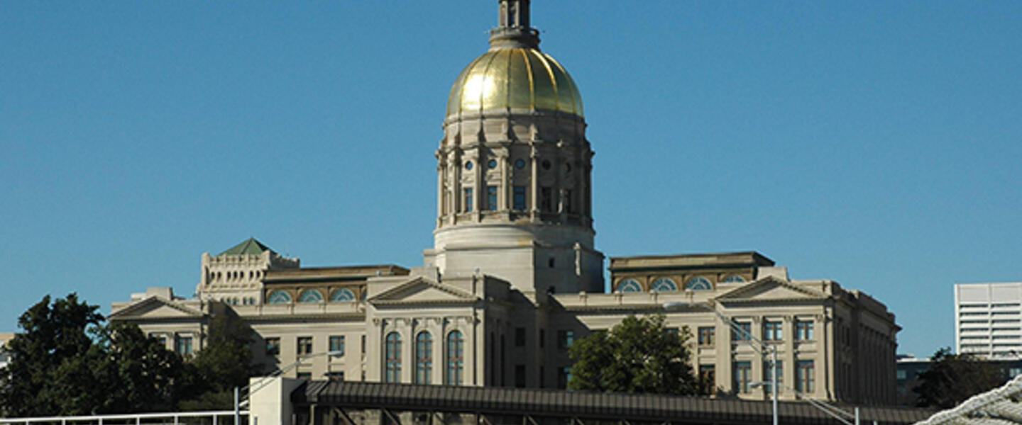 A view of the back of the Georgia State Capitol in Downtown Atlanta in an undated photo.
