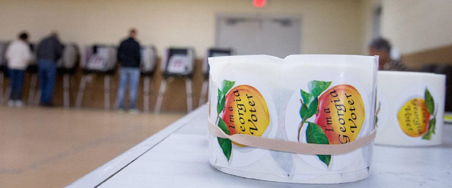 Polling places are open 7 a.m. to 7 p.m. on March 12, 2024 for Georgia's presidential preference primary. Voters are urged to visit mvp.sos.ga.gov to confirm their assigned polling locations before heading to the polls.