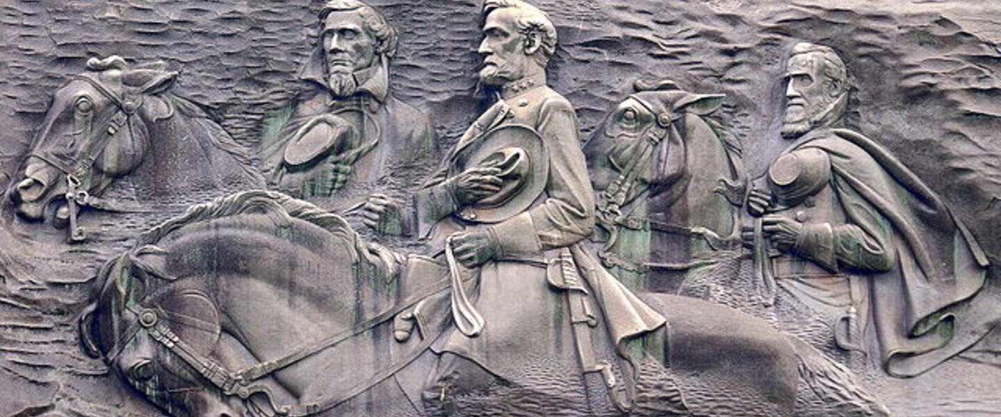 Stone Mountain Confederacy Carving