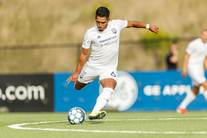 Ricardo Gomez (6) and the rest of South Georgia Tormenta FC are preparing for a home opener on Saturday in front of a live crowd in Statesboro.